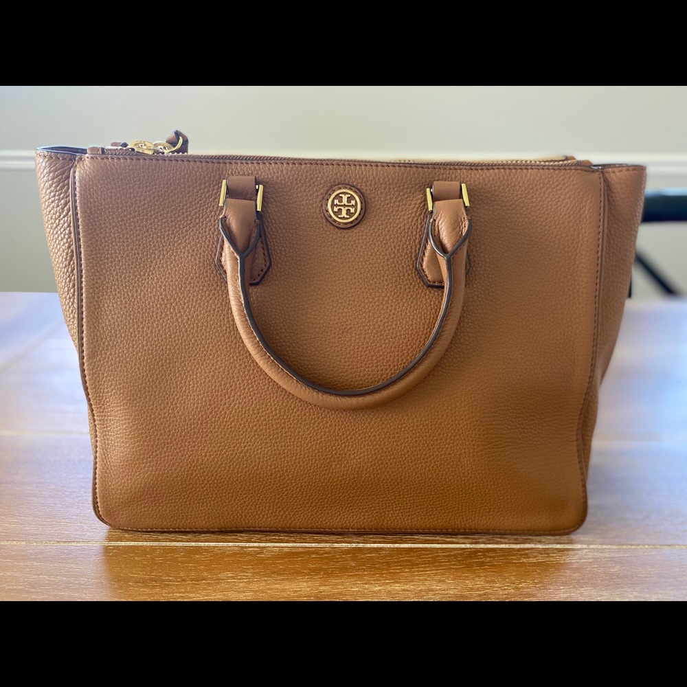 Tory Burch Robinson Pebbled Multi Tote